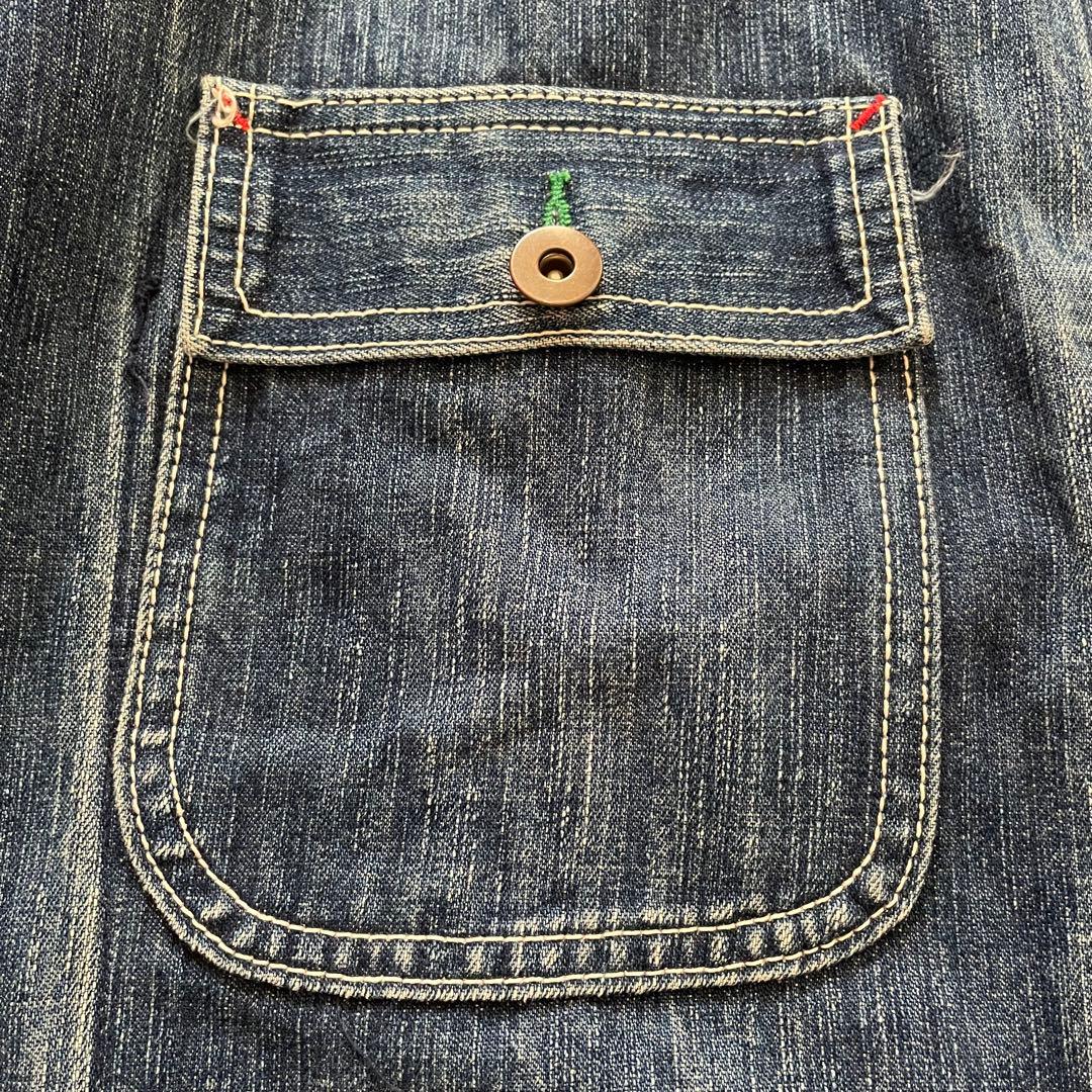 縦落ち◎ USA製 MAHAGAMAGE デニムカバーオール 007 KGBR