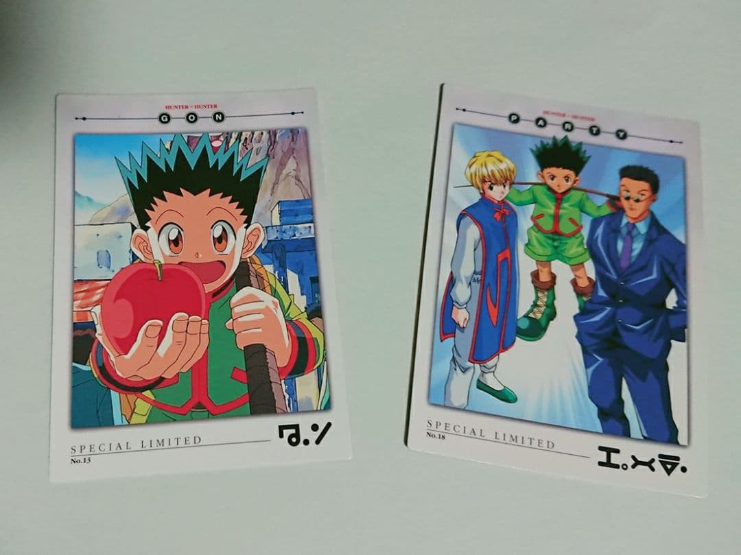 HUNTER×HUNTER カードダスマスターズ　ゴン 13 クラピカ 18