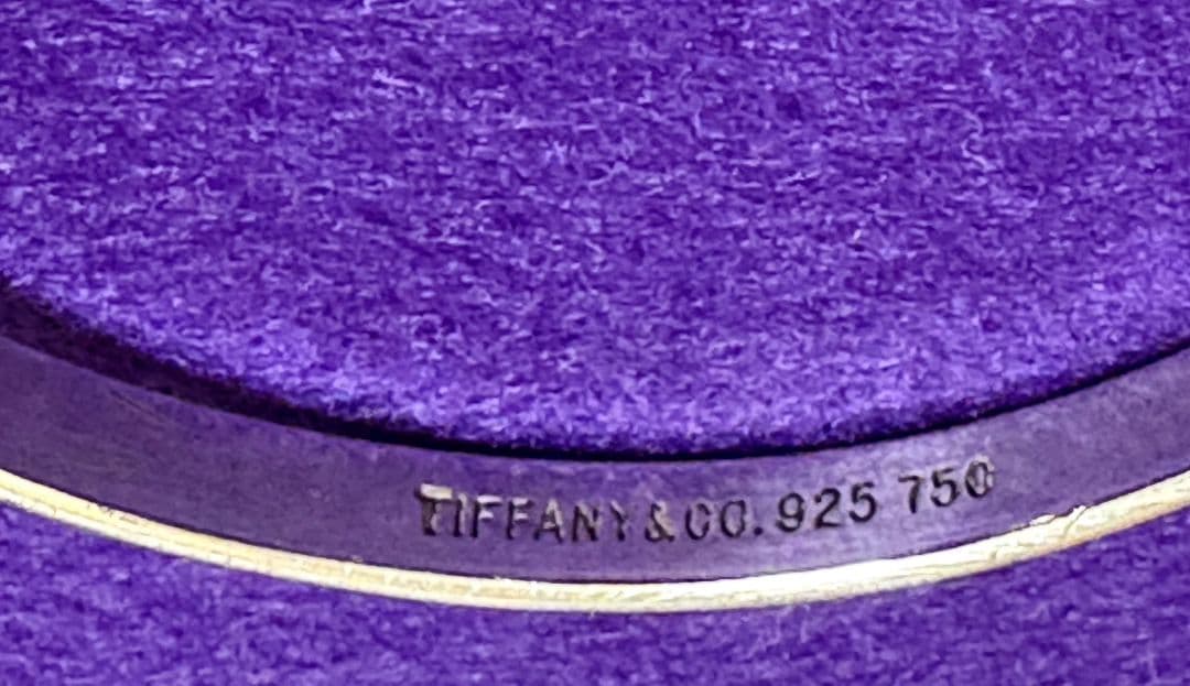 Tiffany & Co. フックアンドアイ　ゴールド＆シルバーバングル