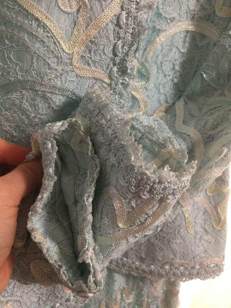 レース ツイードスーツＳサイズ　J & R パーティ　結婚式参列にも！