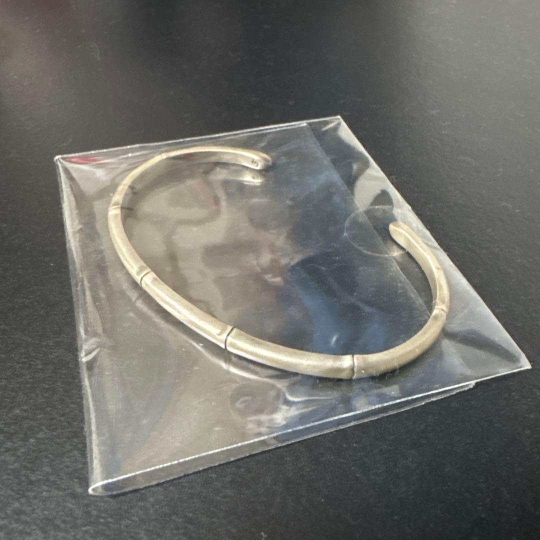 竹バングル　シルバー製　かすう工房