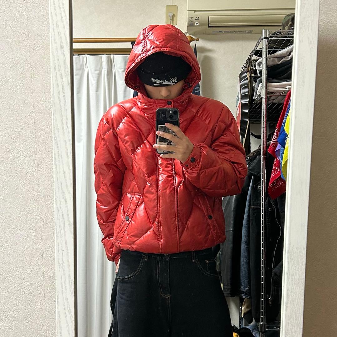 old uniqulo 00s キルティング ダウンジャケット y2k 短丈