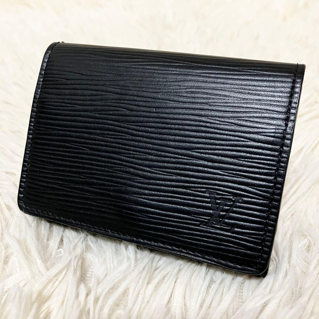 【外観美品】ルイヴィトンエピ 名刺入れ カードケース ブラック