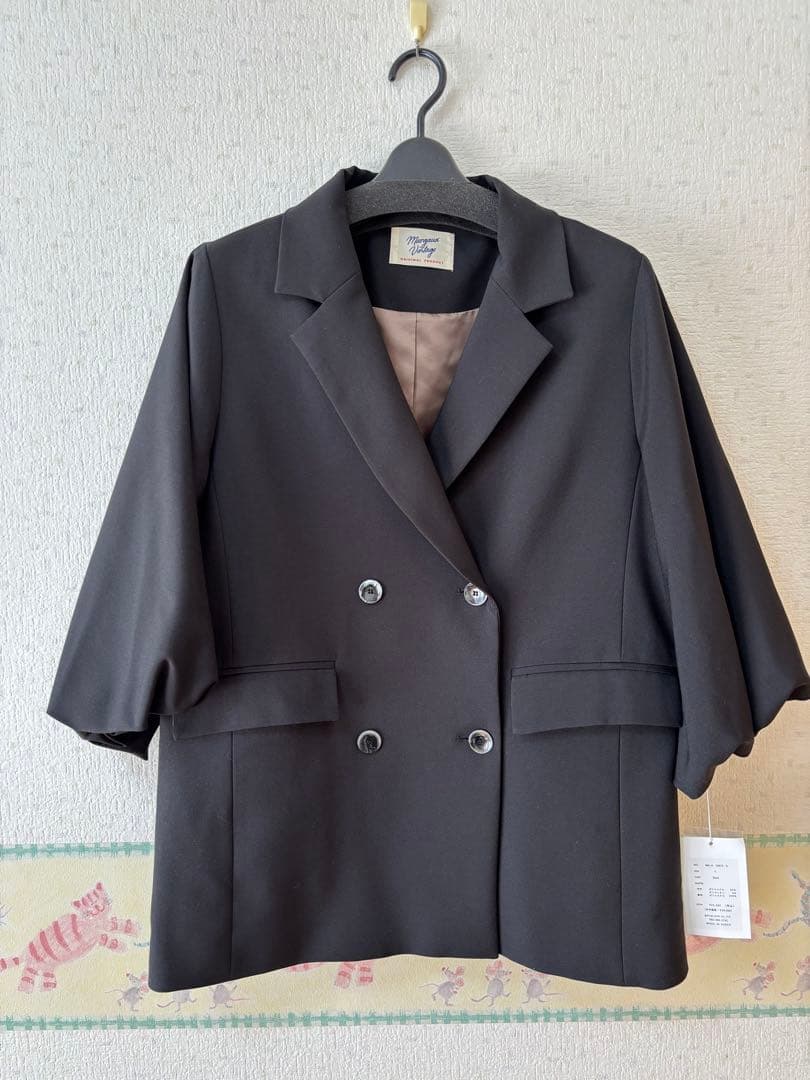 38　マルゴーヴィンテージ　バルーン袖ジャケット　未使用タグ付