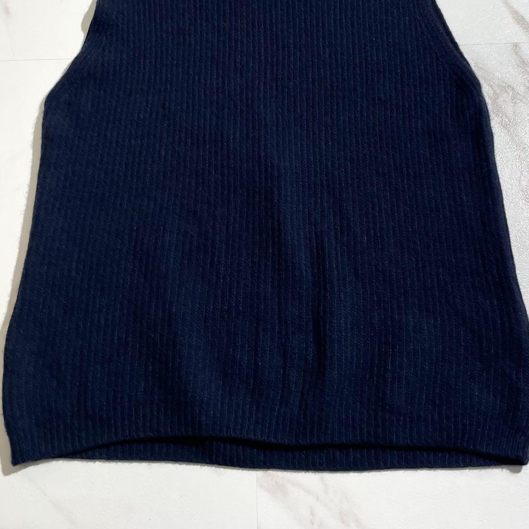 【美品/カシミヤ/L】モンクレール x ハイク ニットワンピース ネイビー