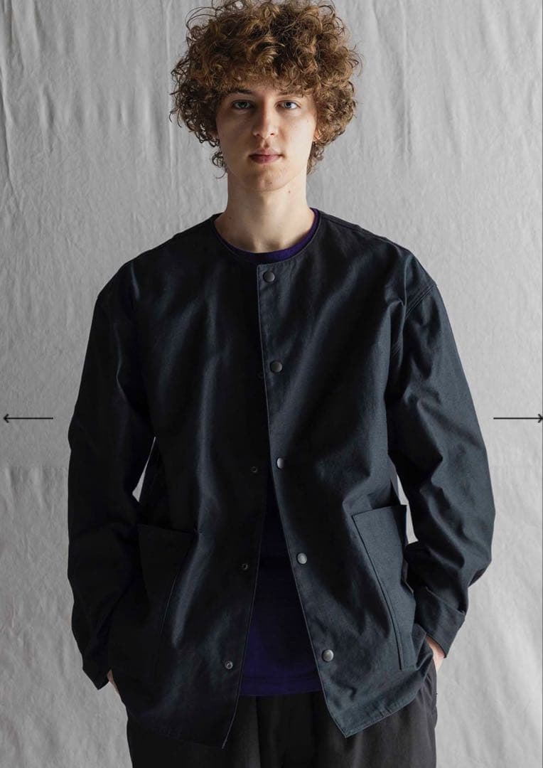 【新品未使用】ジャックマン Back Nep Collarless Jacket