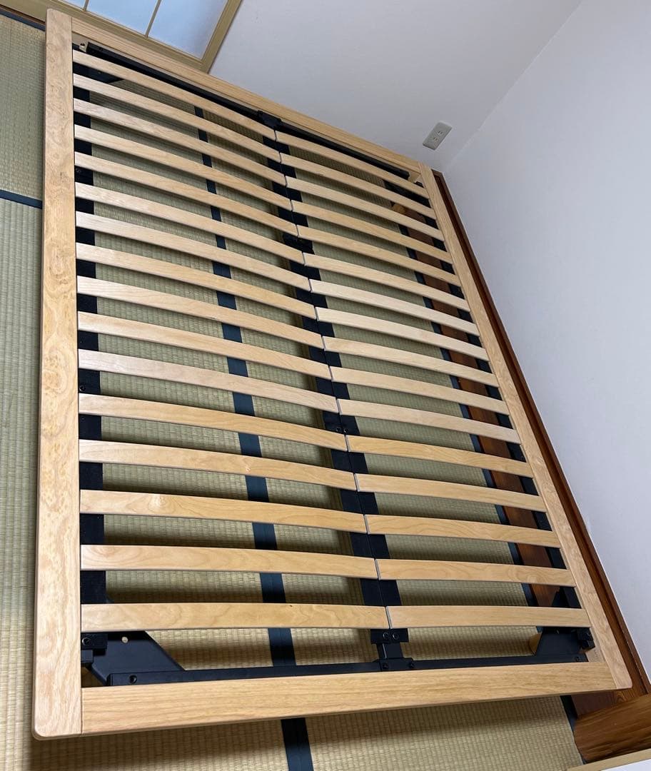 無印良品 木製ベッドフレーム ダブル オーク材 2024年購入