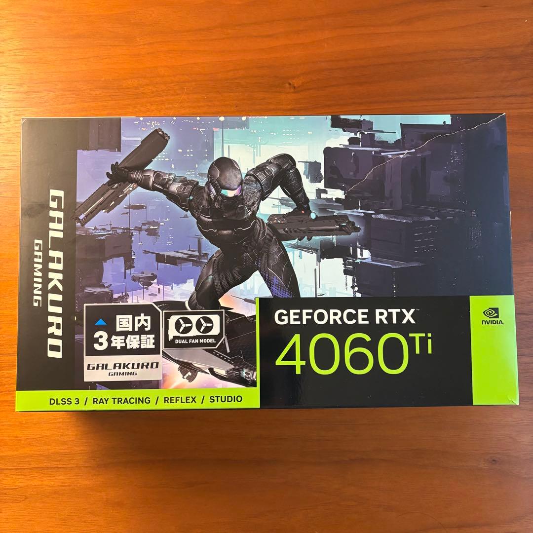 【極美品】GeForce RTX 4060 Ti 8GB玄人志向