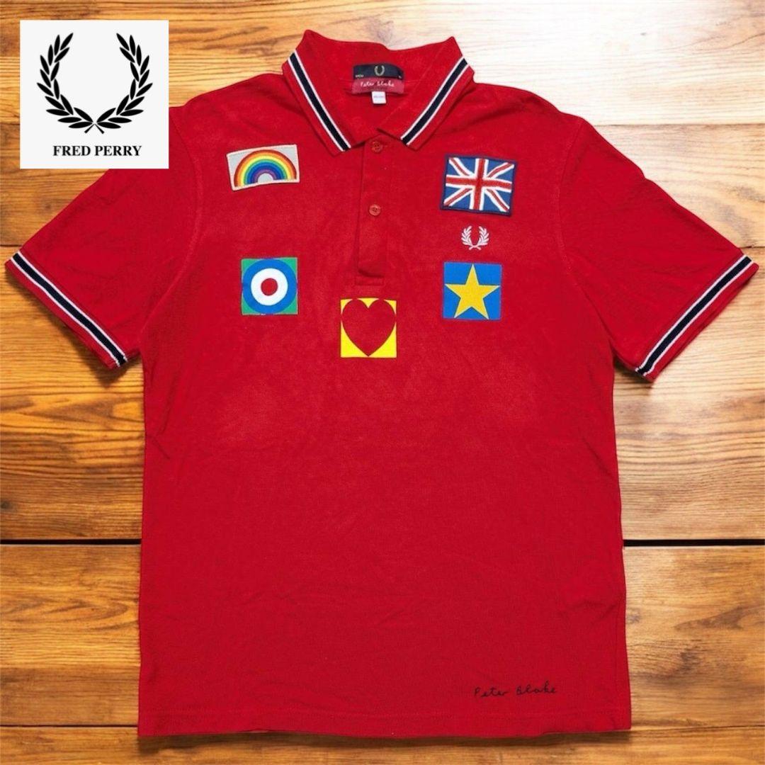 激レア✨FRED PERRY × Peter Blake コラボ ポロシャツ 赤