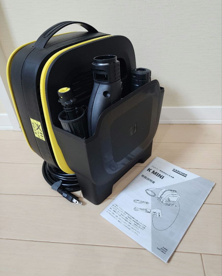 【送料無料】【美品】KARCHER K mini 高圧洗浄機本体　箱あり
