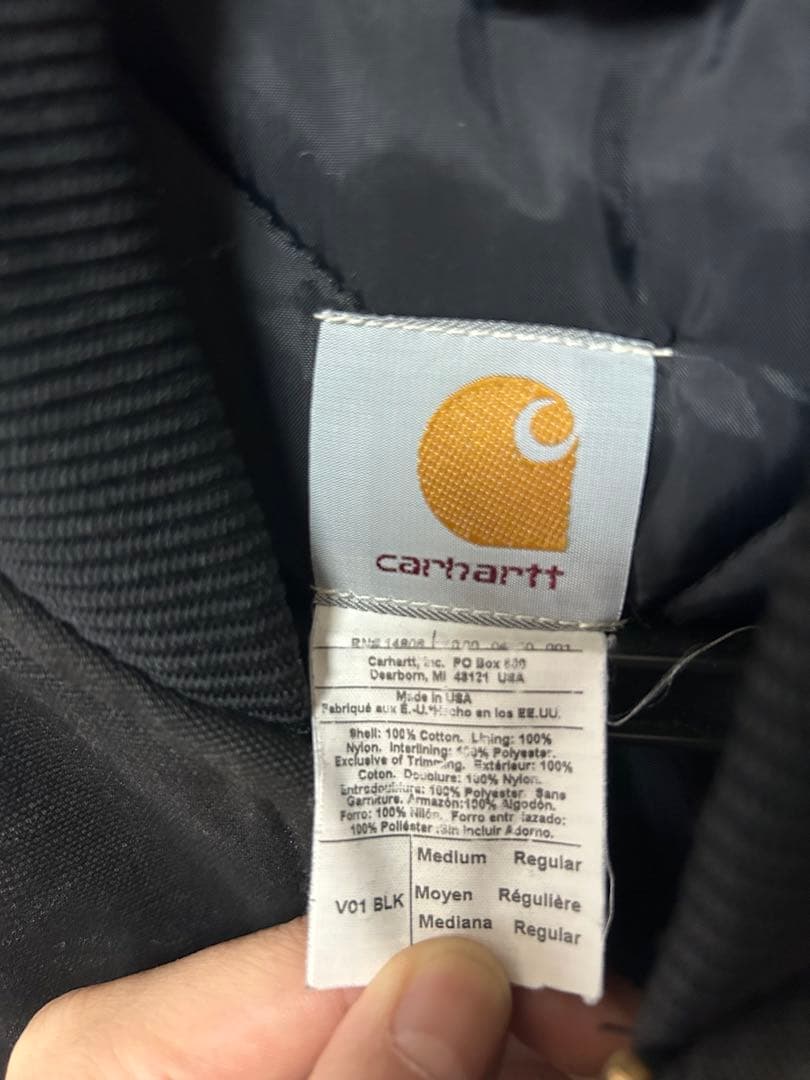 Carhartt ブラック ダックベスト M USA製