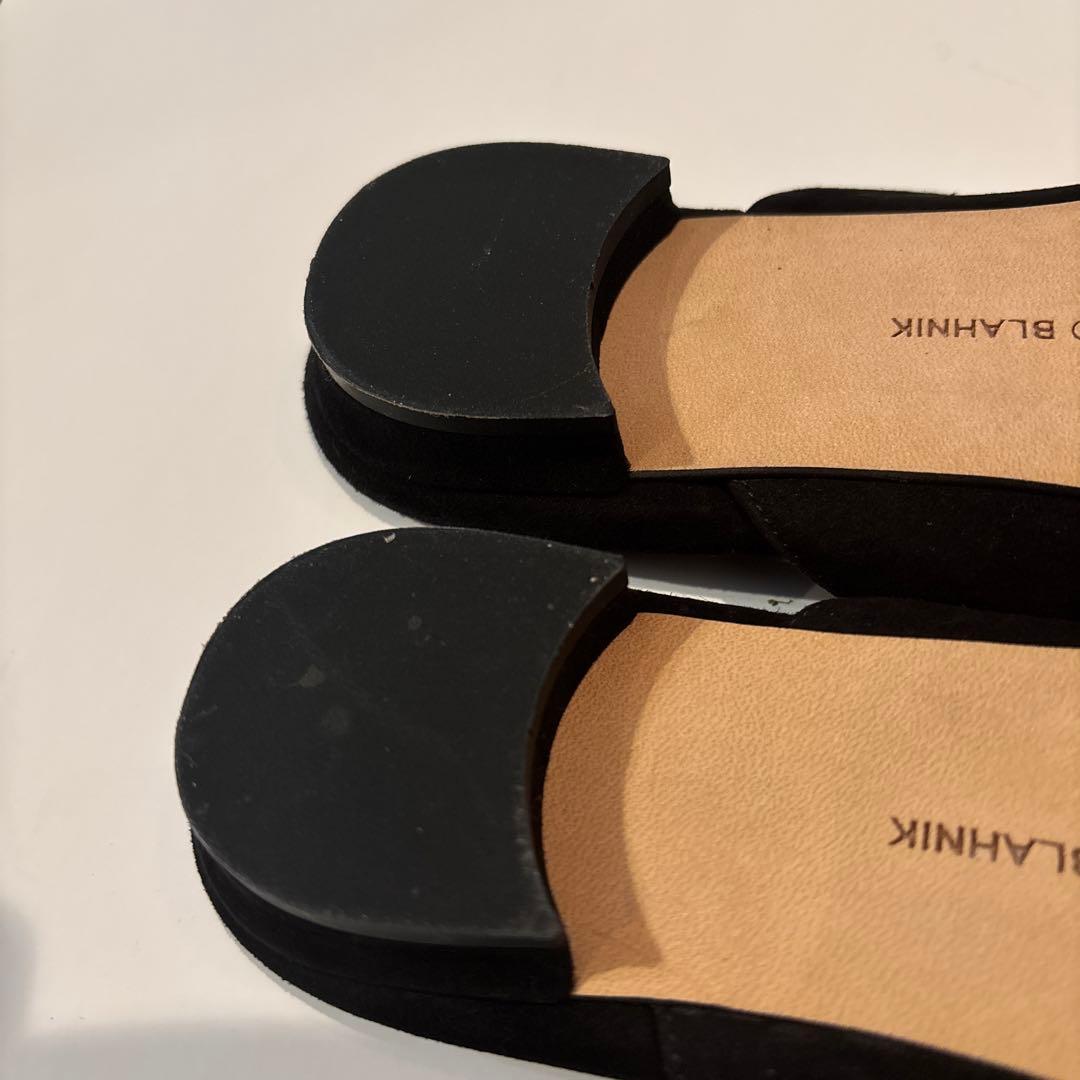 た*ご様 Manolo Blahnik ブラックミュール