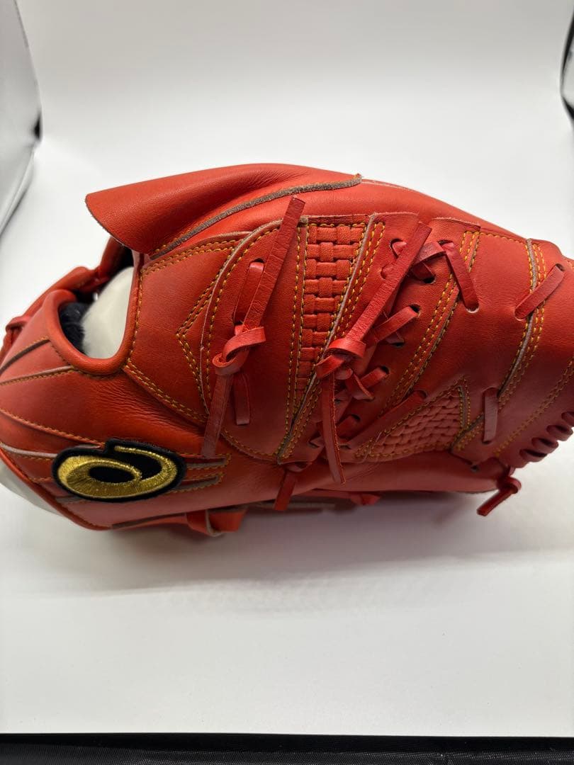 【新品】asics オレンジ 軟式グローブ BGRS13　ソフトボール