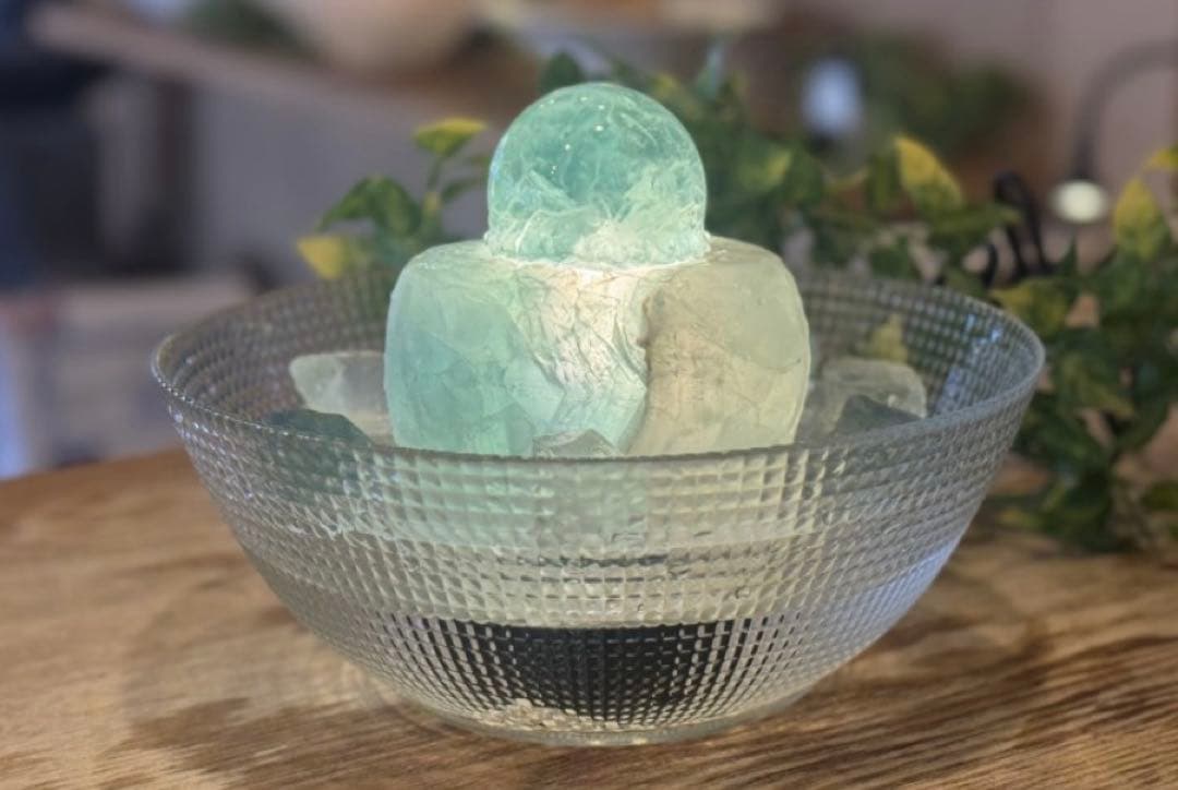 天然石　置物　クリスタルファウンテン