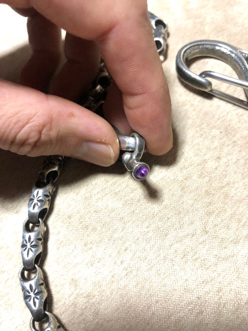 BWL40万ビルウォールレザーウォレットチェーン ビル刻印