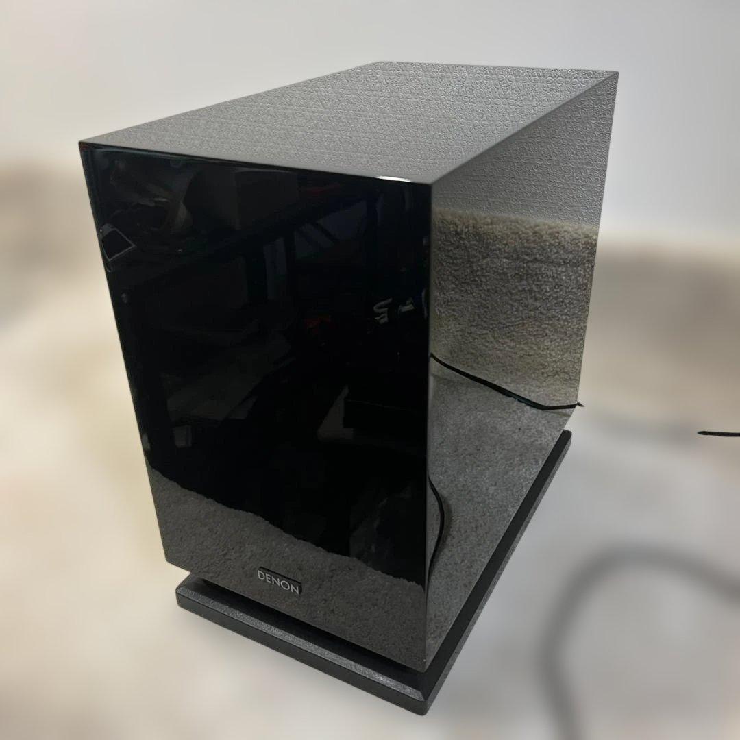 【良品】DENON サブウーファー DSW-300SG ピアノブラック 重低音★