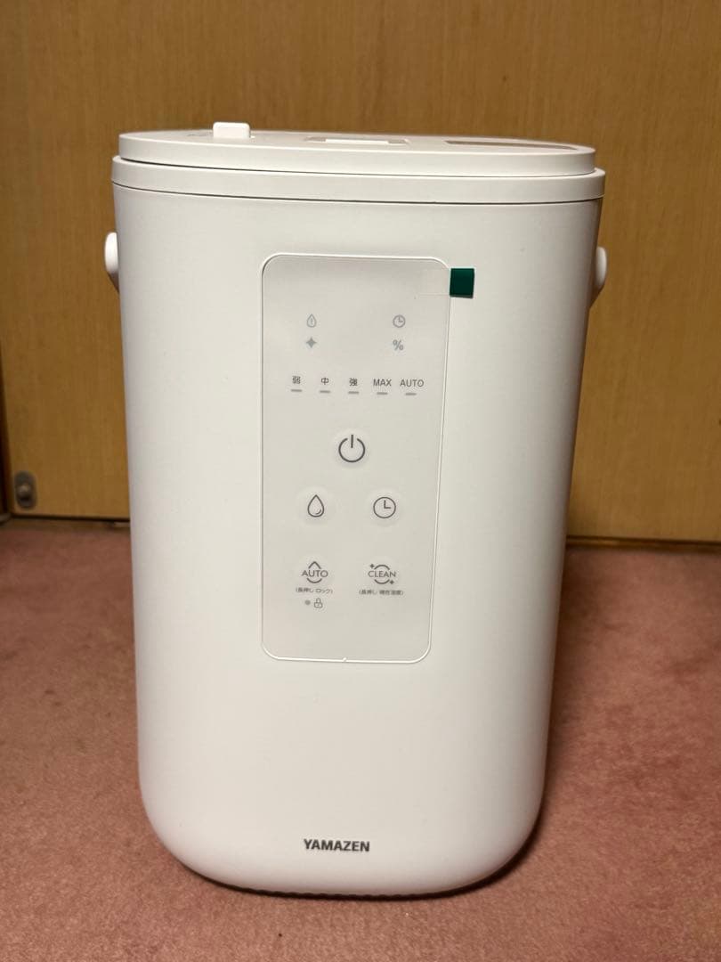 山善　スチーム式加湿器 ホワイト コンパクトEKS-V3