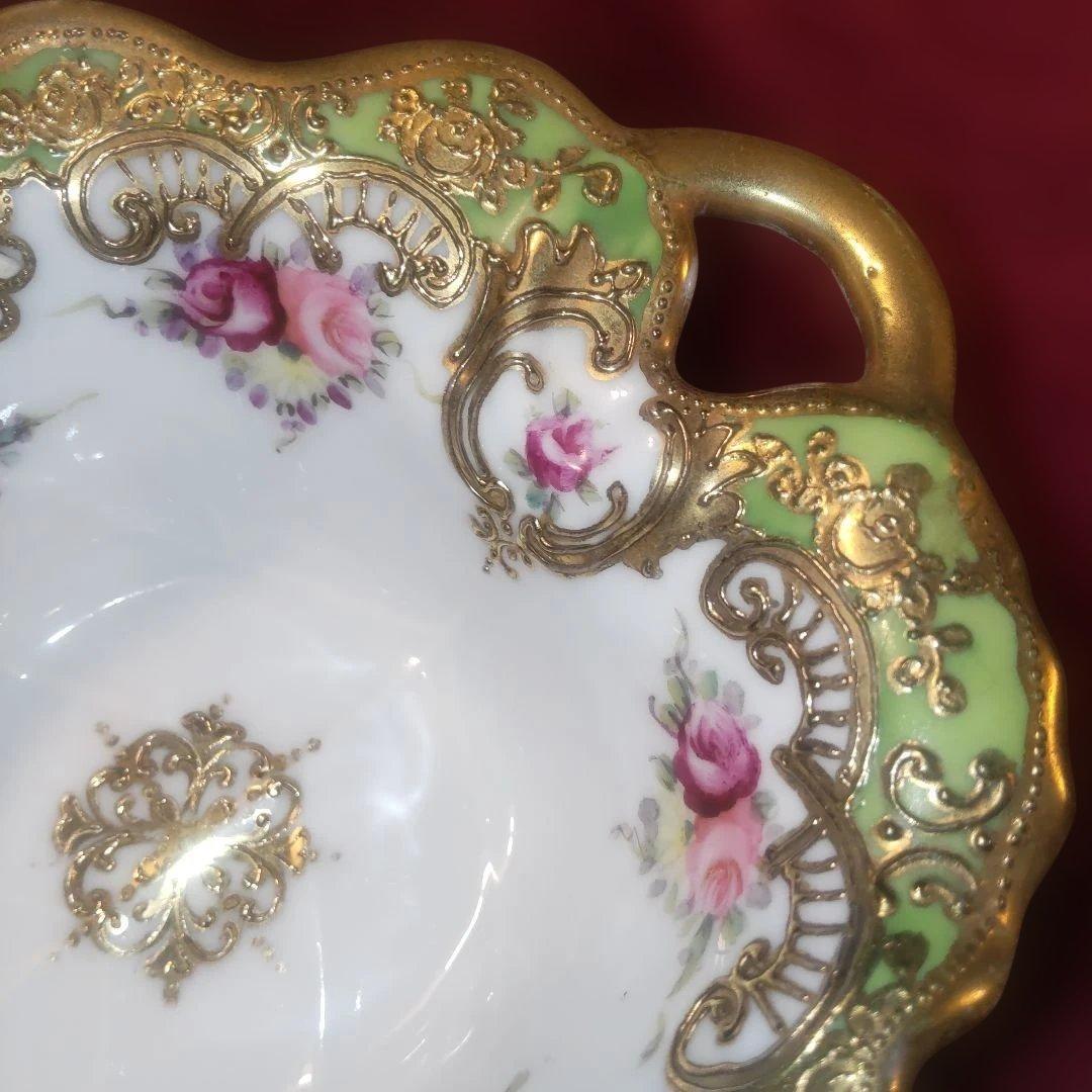 ***様 特別価格 オールドノリタケ RC薔薇の花に金盛り装飾のボウル