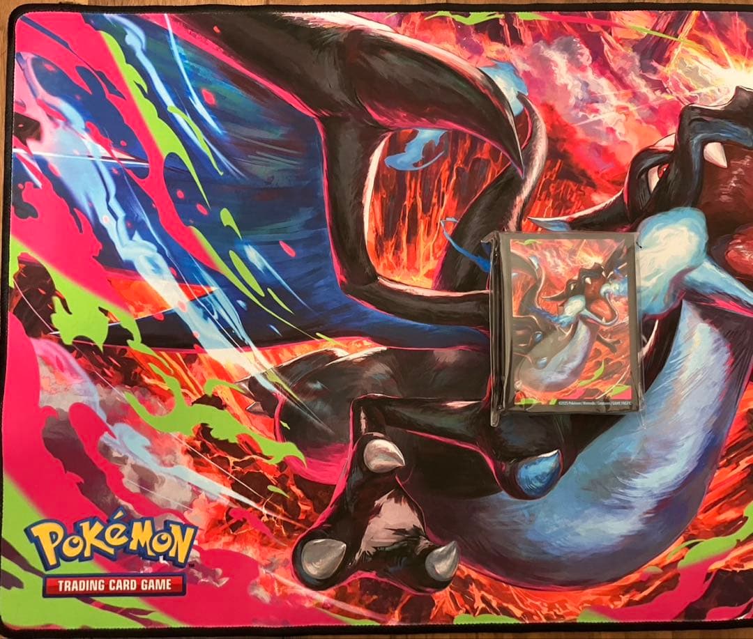 メガリザードンX プレイマット & スリーブ未開封UPC 2025 海外限定品⑥