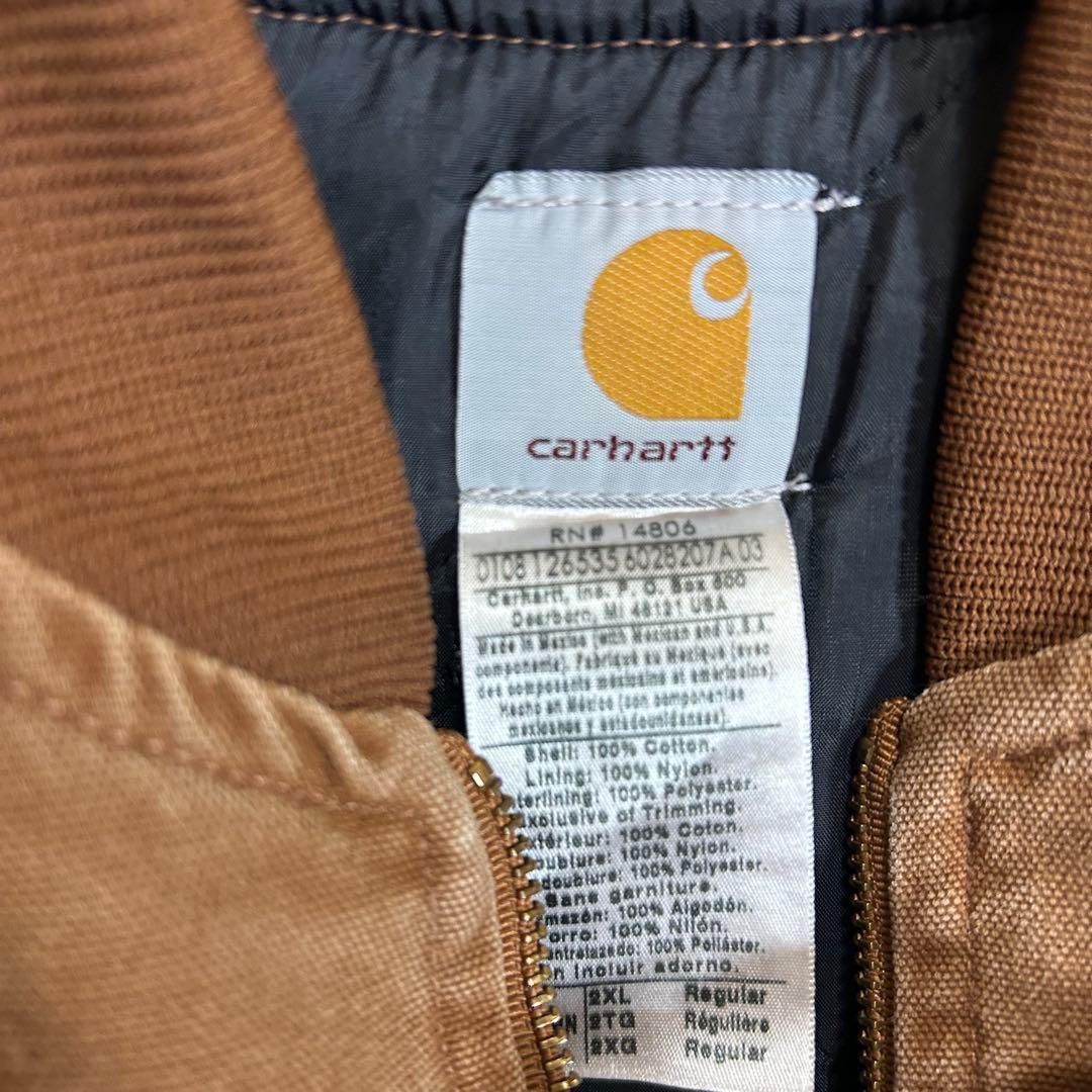 carhartt カーハート　ダックベスト　中綿　キルティングライナー