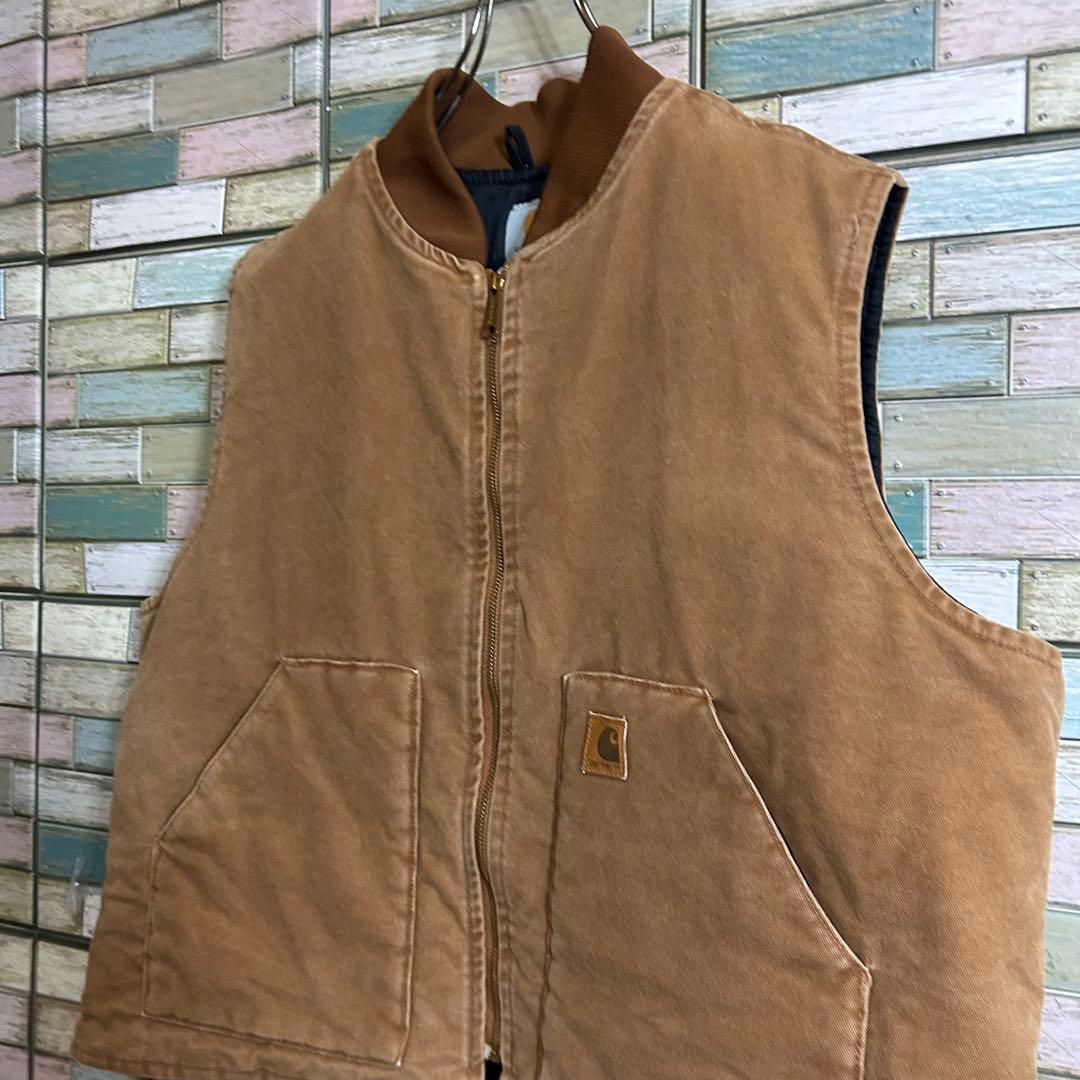 carhartt カーハート　ダックベスト　中綿　キルティングライナー