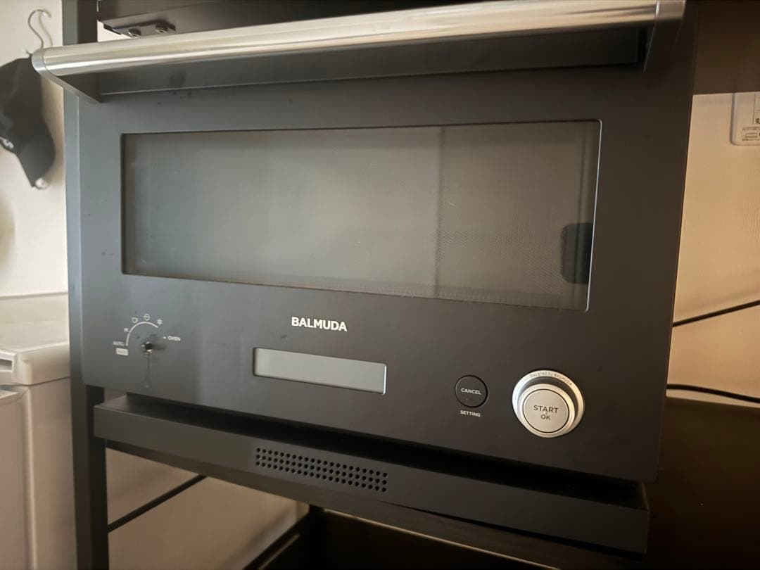 ※ダイヤル部分破損※BALMUDA オーブンレンジ ブラック