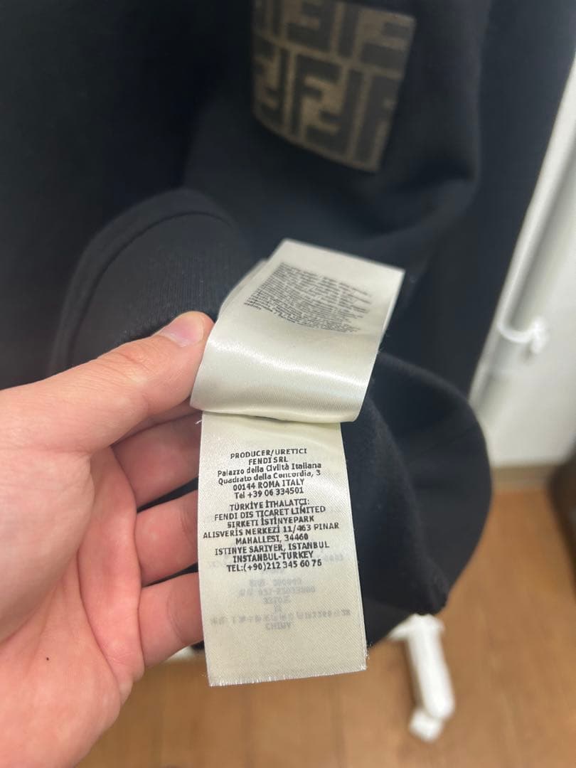 Fendi ブラック クルーネック スウェット