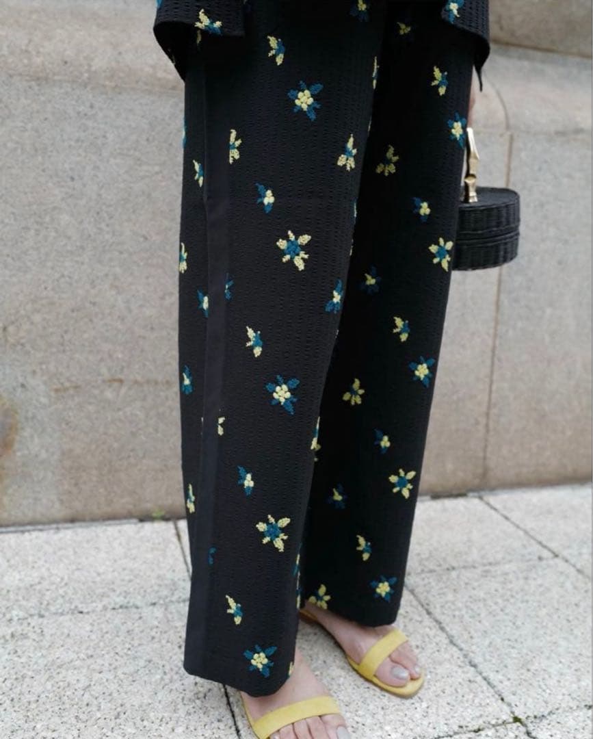 machatt エンブロイダリーパンツ