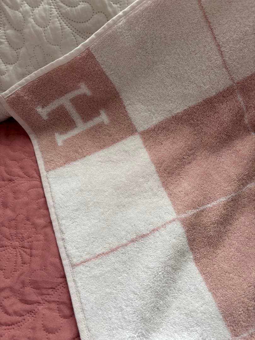 ちえ　エルメス おくるみ ピンク タオル 90