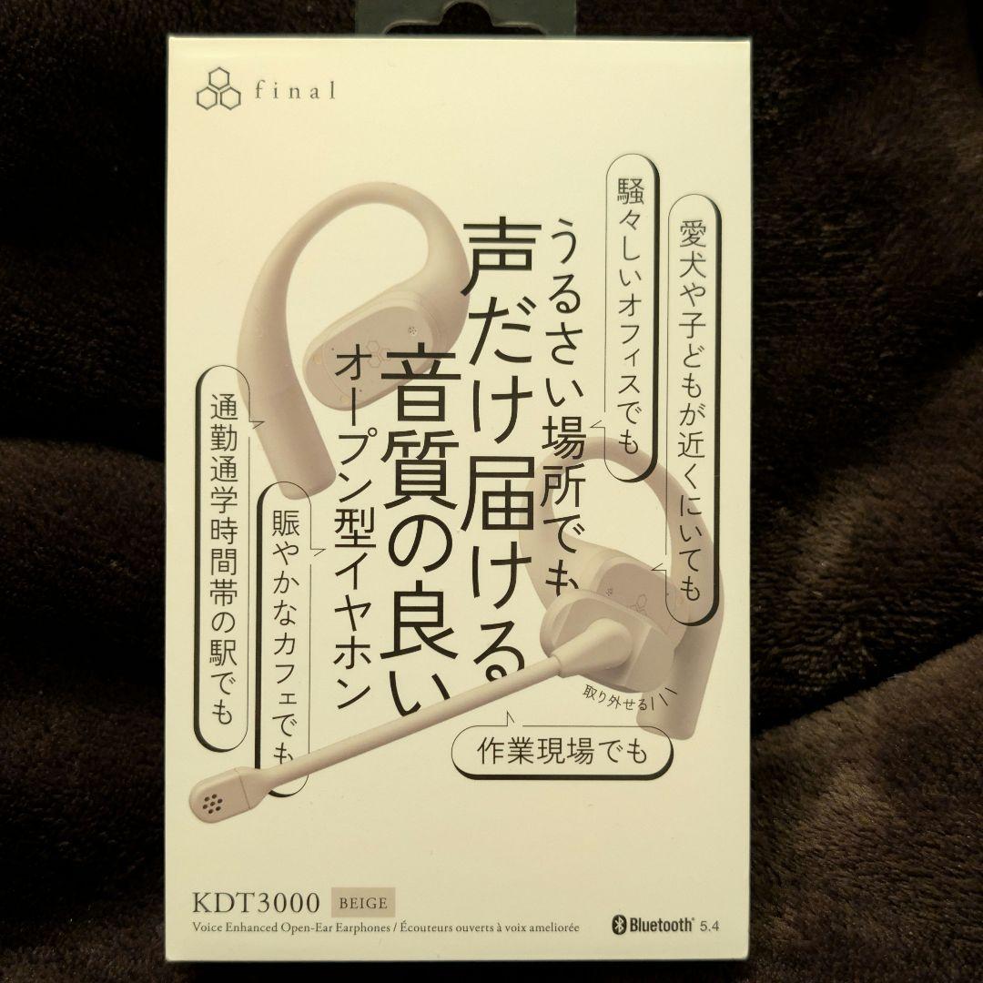 【未開封新品・保証書付き】final KDT3000 ベージュ