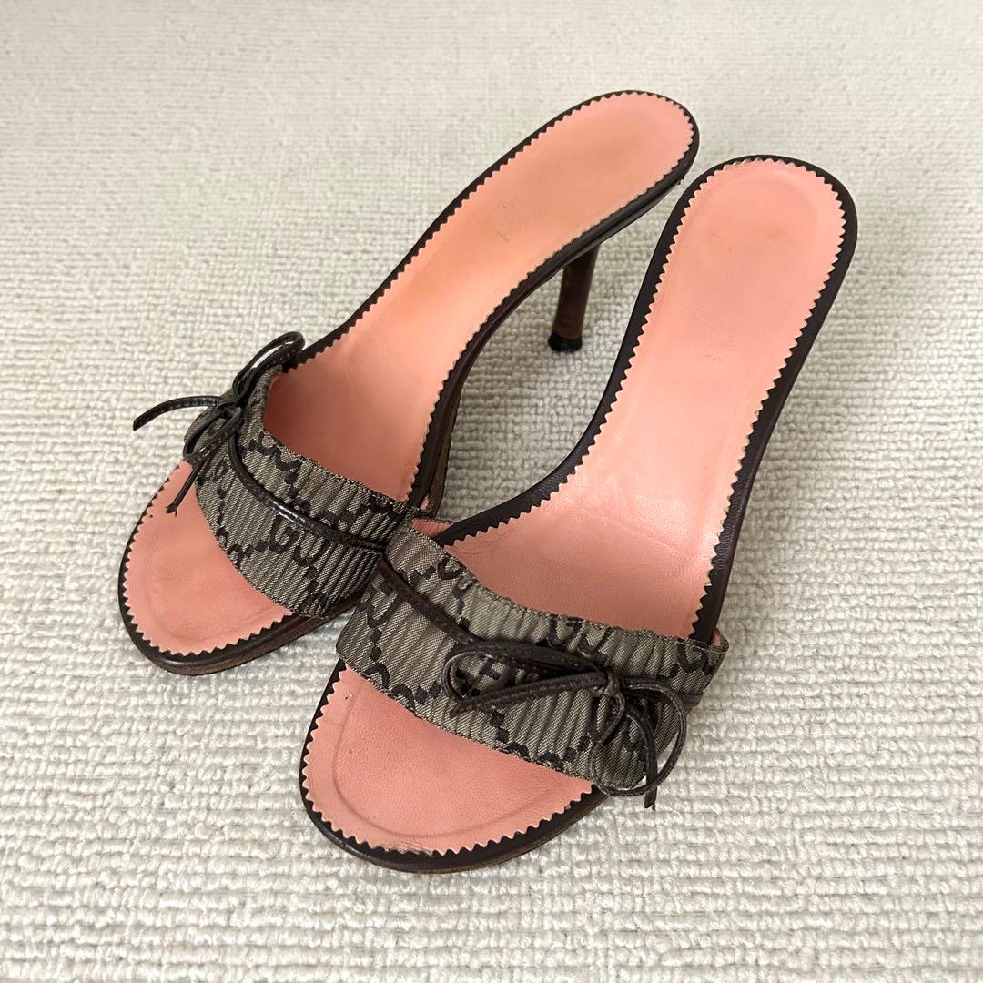 GUCCI グッチ ミュール ヒール GG 23cm 36