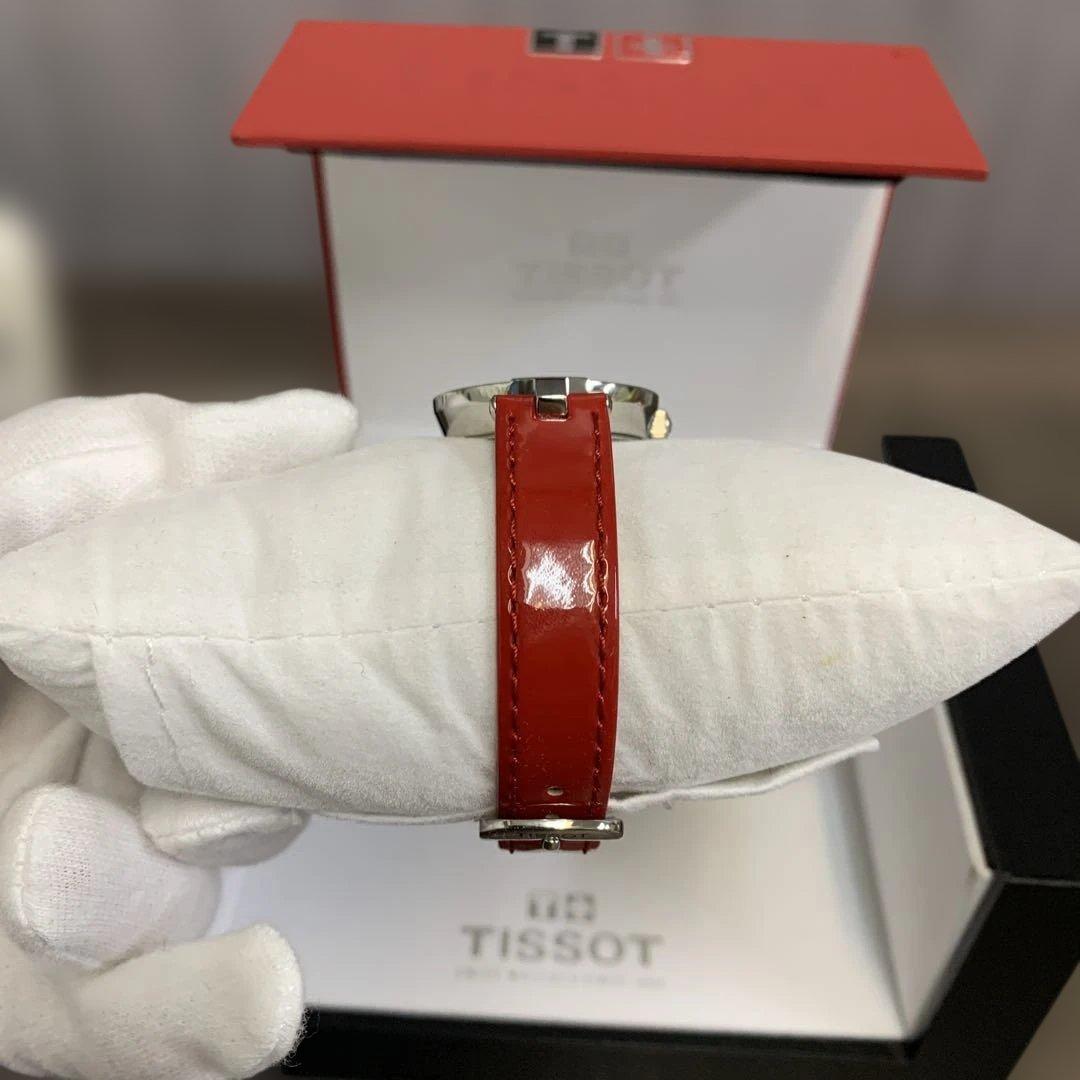 m122306m TISSOT 腕時計 ピンキー　レッドレザー　パール
