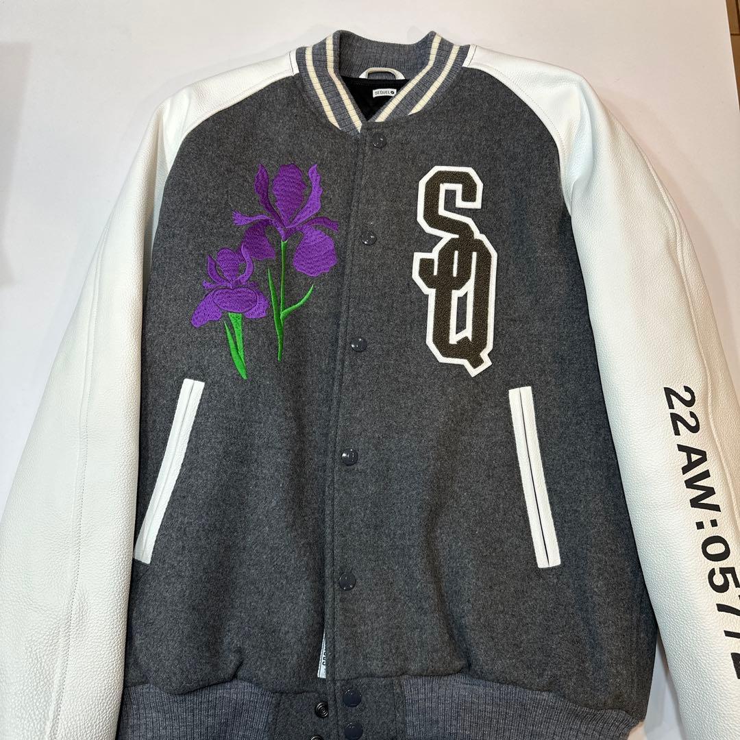 SEQUELスタジャン グレー/ホワイト