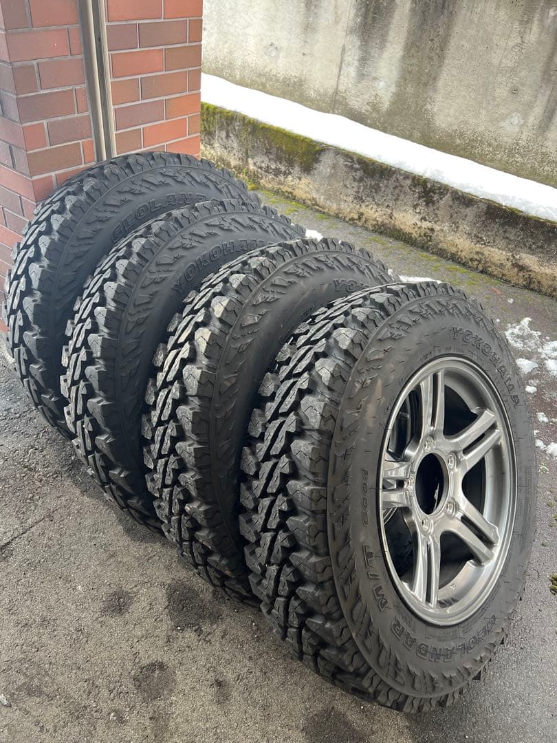 ジムニーJB23 純正エンケイホイール&ヨコハマジオランダー　バリ溝4本セット