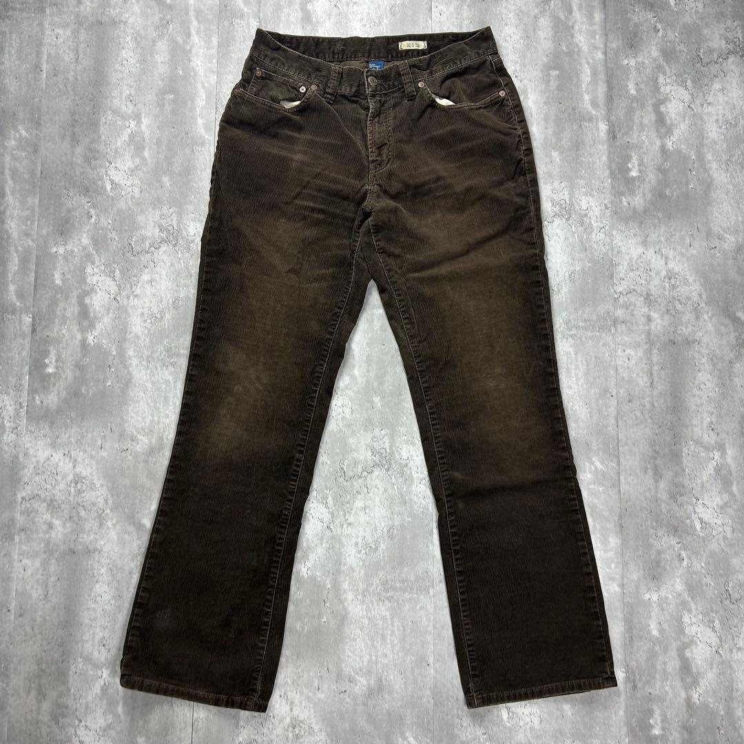 ラルフローレン ロゴタグ チノパン コーデュロイパンツブラウン W32 6055