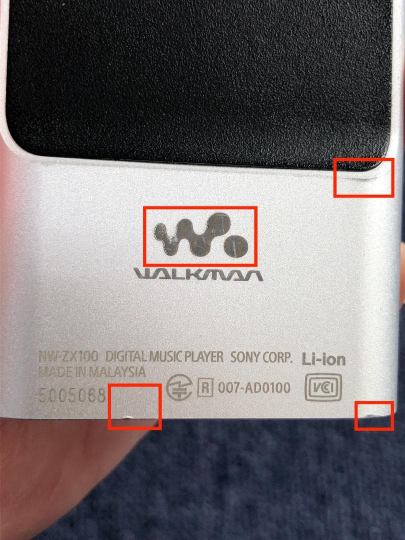 ポータブルプレーヤー SONY WALKMAN NW-ZX100