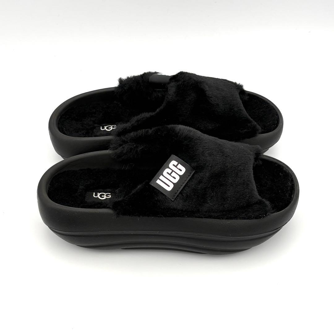 【新品級】UGG アグ ボアサンダル ムートン 24.0cm