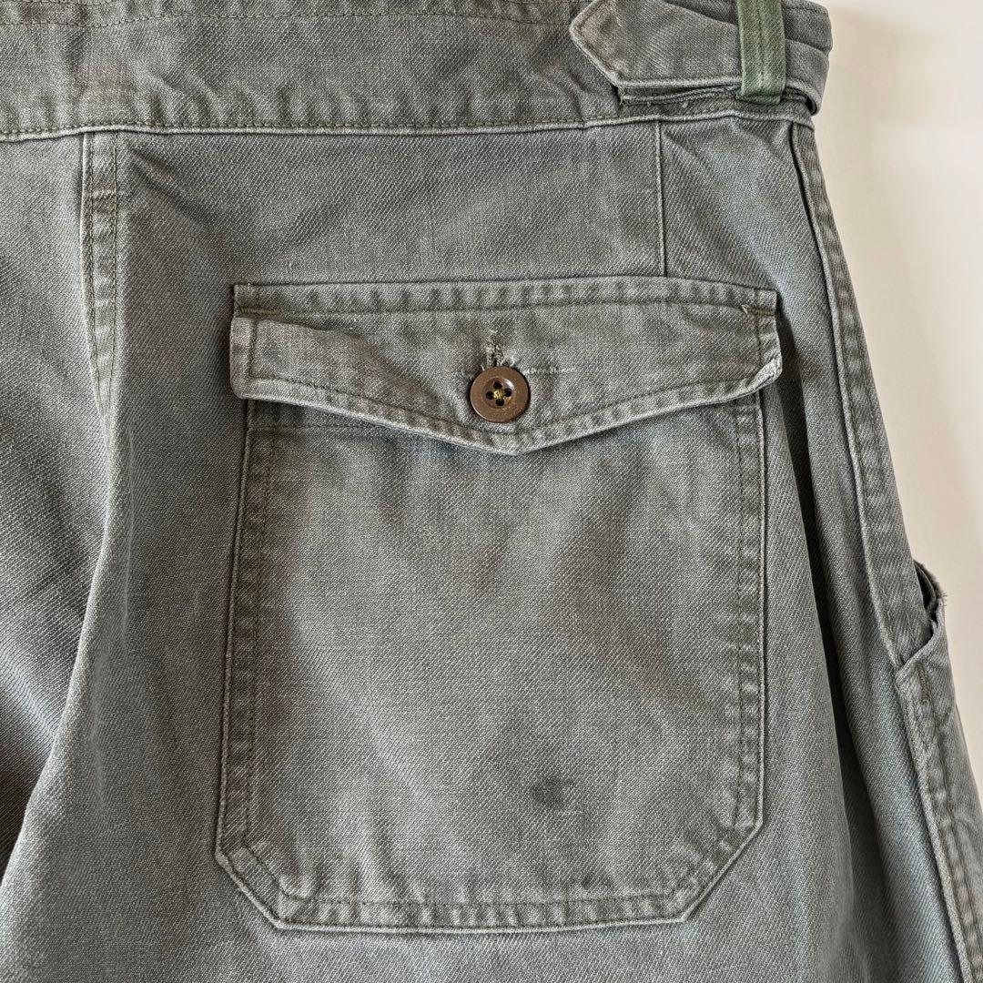 60s ヴィンテージ フランス軍 メカニックパンツ 古着 ミリタリー ユーロ