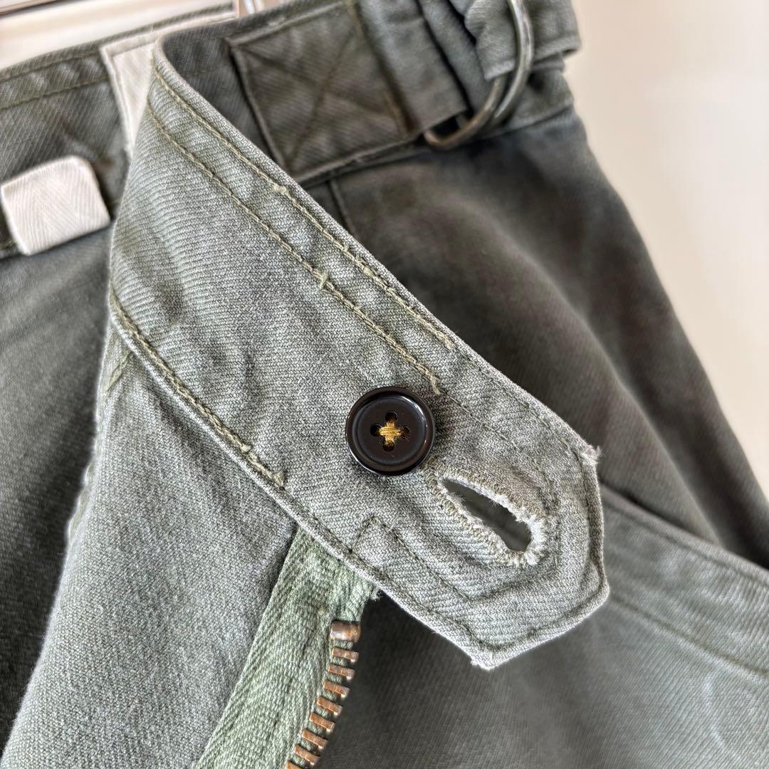 60s ヴィンテージ フランス軍 メカニックパンツ 古着 ミリタリー ユーロ