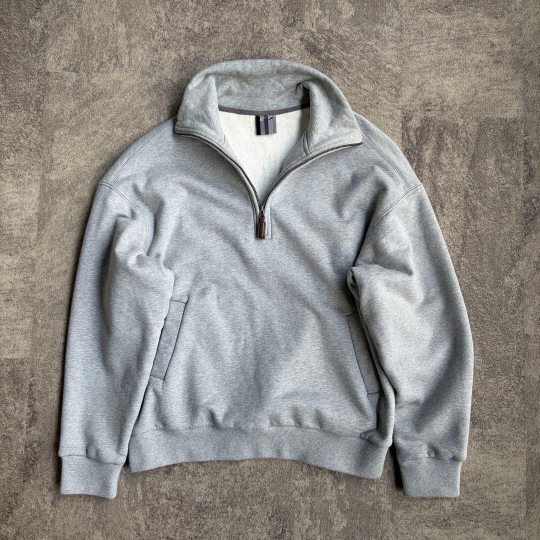 【Fax Copy Express】ハーフジップ スウェット グレー M