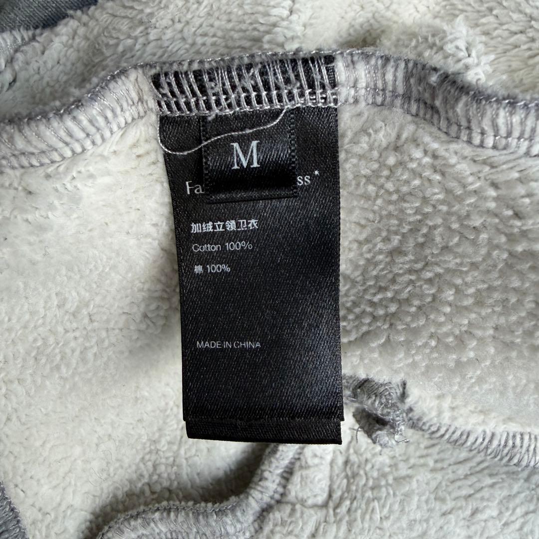 【Fax Copy Express】ハーフジップ スウェット グレー M