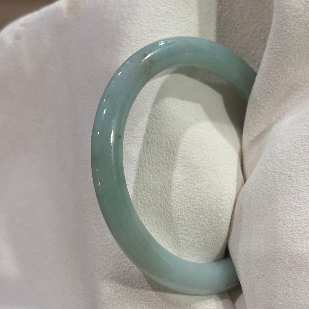 画像追加　ミャンマー産天然本翡翠　A貨　バングル　鑑定書付き
