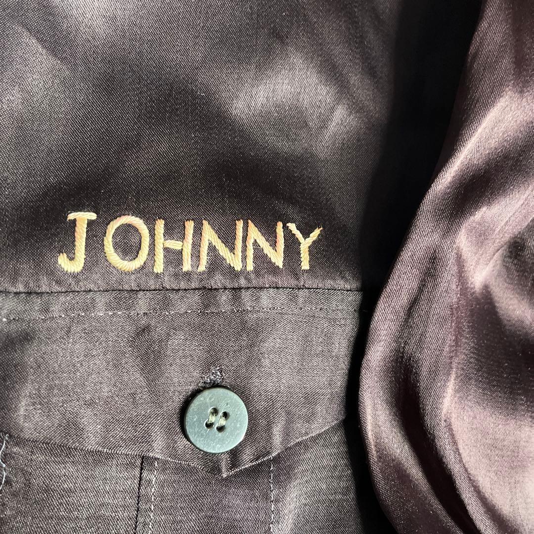 サテン　ビンテージ　古着　30s スカシャツ