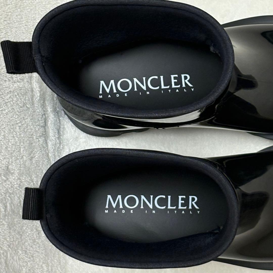 ◆MONCLER◆GINETTE ラバーブーツ 38 黒 レインブーツ
