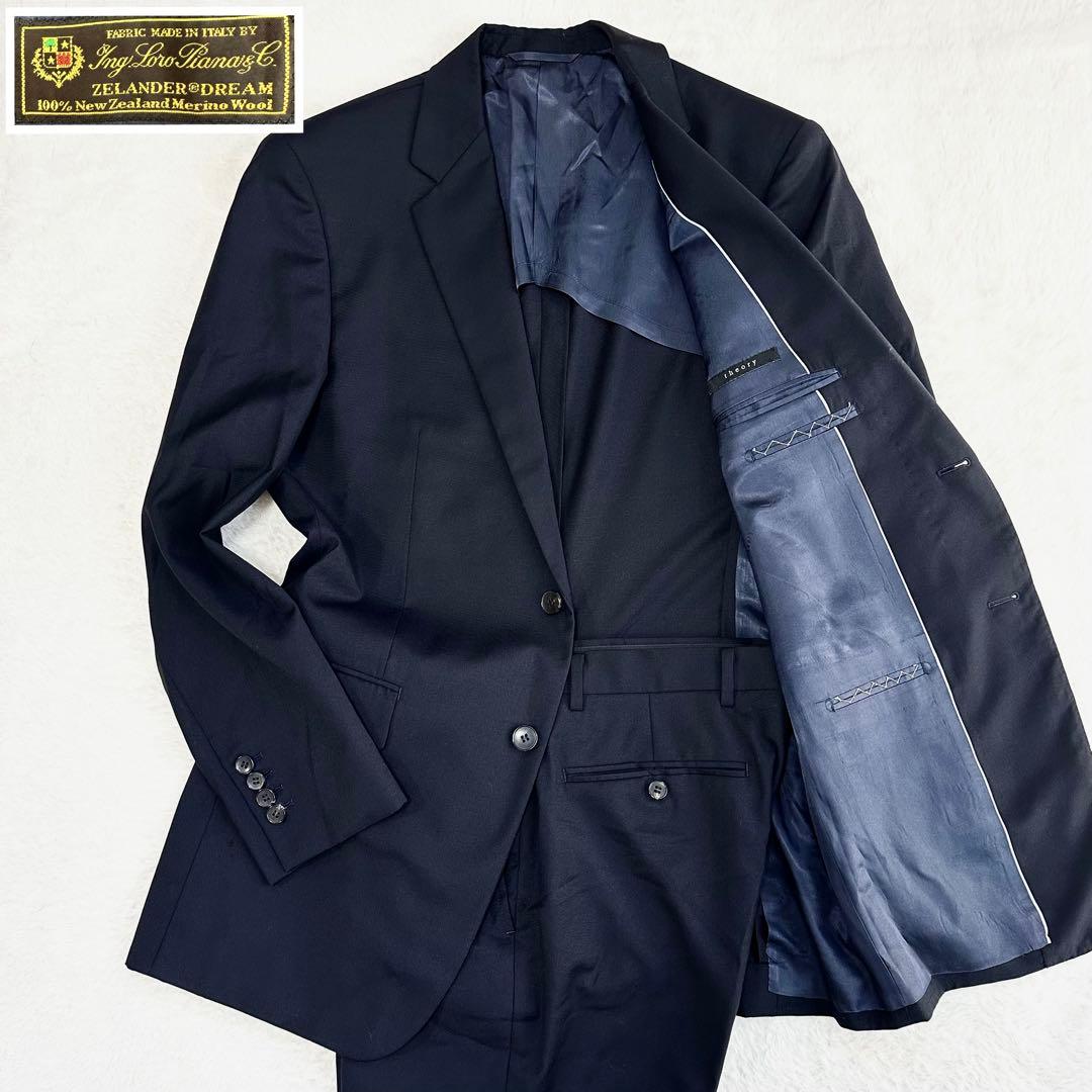 美品✨セオリー × ロロピアーナ セットアップ スーツ ブラック Lサイズ 40