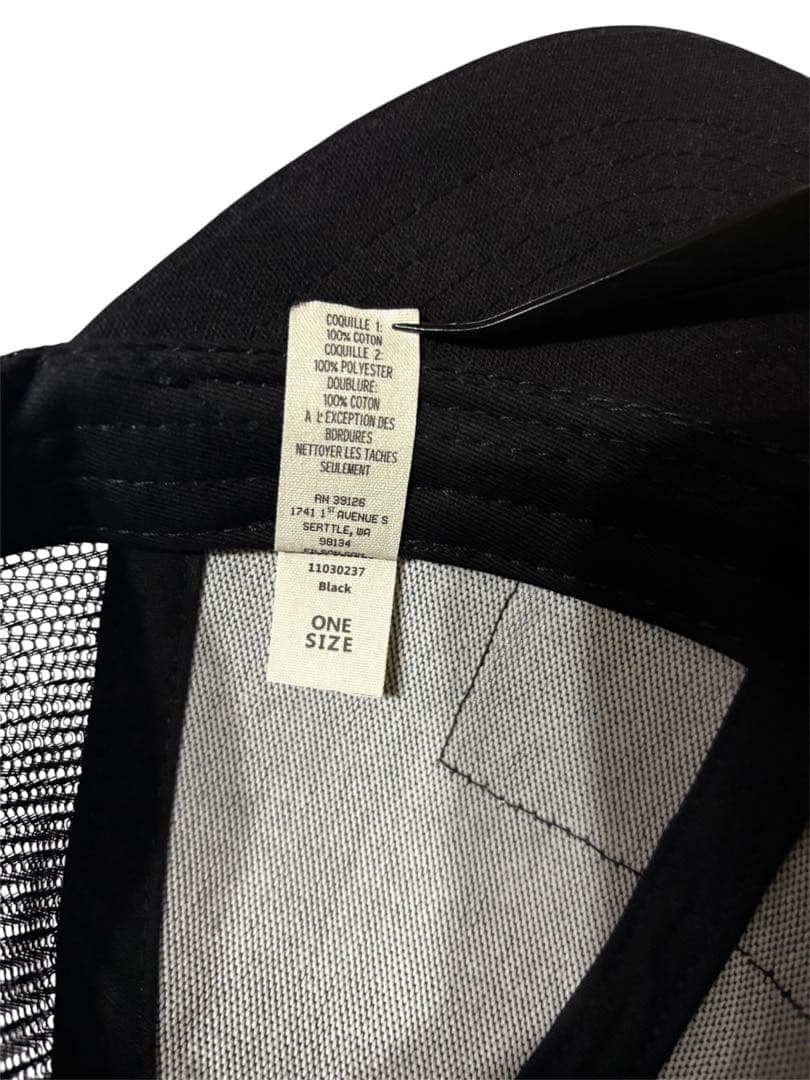 FILSON ブラック メッシュキャップ　Logger Mesh Cap タグ付