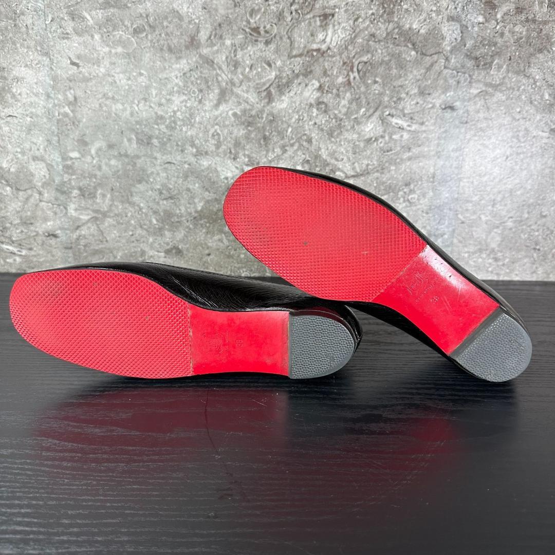 S310 大きいサイズ25cm クリスチャンルブタン バレリーナ バレエシューズ