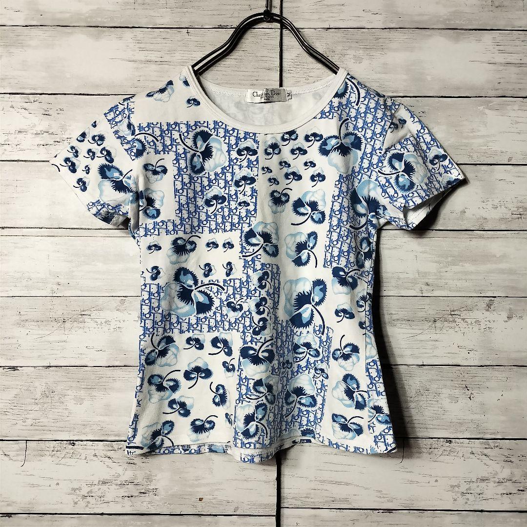Dior クリスチャンディオール 半袖Tシャツ カットソー トロッター 花柄