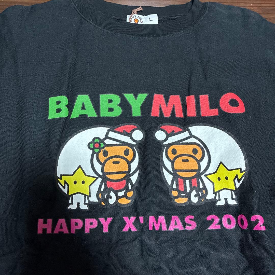 BABY MILO 2002年クリスマス トレーナー Lサイズ