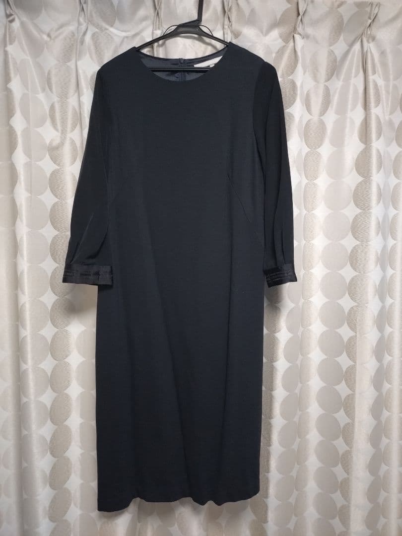 自由区360°FREEウォッシャブルワンピースネイビーサイズ38